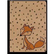 BALOUŠEK Printing Notes Kraft lined Fox A6 - Journal