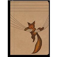 BALOUŠEK Printing Notes Kraft lined Squirrel A6 - Journal