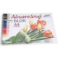 Watercolour pad A4, blank, 20 sheets - Colouring Book
