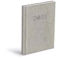 Diář 2023 D801 PU Silver - Diář