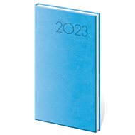 Diář 2023 týdenní kapesní Print - světle modrá - Diář