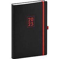 Denní diář Nox 2023 černý/červený - Diář