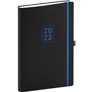 Denní diář Nox 2023 černý/modrý - Diář