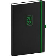 Denní diář Nox 2023 černý/zelený - Diář