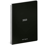 Měsíčníí spirálový diář A4 Černý 2023 - Diář