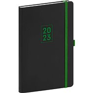 Týdenní diář Nox 2023 černý/zelený - Diář