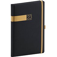Týdenní diář Twill 2023 černozlatý - Diář