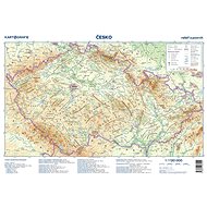 Česko Příruční mapa: reliéf a povrch/administrativní mapa - 