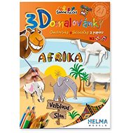 3D colouring pages Africa - Colouring Book