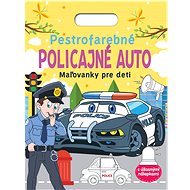 Multicoloured police car - Colouring Book