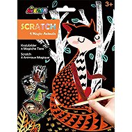Scratching pictures 4 pcs Animals - Scratch Pictures