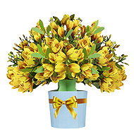 3D Bouquet Shining Daffodils - Greeting Card