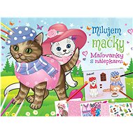Milujem mačky: Maľovanky s nálepkami - 