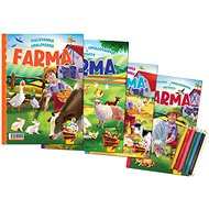 colouring page colouring and activity book Farm - Colouring Book