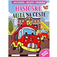 Fire trucks on the road - Colouring Book