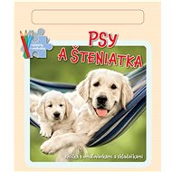 Psy a šteniatka: Knižka s omaľovánkami a skladačkami - 