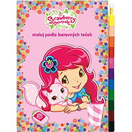 Paint by coloured dots + Maxi wax pen Strawberry - Colouring Book