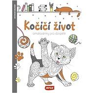 Cat's life colouring pages for adults - Colouring Book
