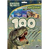100 stickers with colouring pages Dinosaurs - Kids Stickers