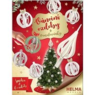 3D colouring page Christmas set Peak and 6 ornaments - Colouring Book