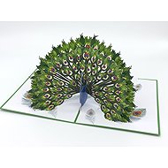 Peacock Majesty 3D Card - Greeting Card