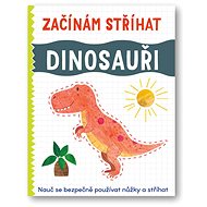 Starting to cut Dinosaurs - Colouring Book