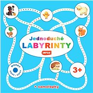 Jednoduché labyrinty Modrý sešit/zošit: + samolepky - 