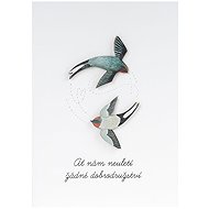 Wish Swallows and brooches - Greeting Card