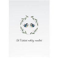 Wish you luck and earrings - Greeting Card