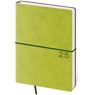 Denní diář 2025 Flexio zelený s gumičkou - Planner