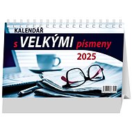 Calendar with capital letters 2025 - Desk Calendar