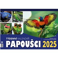 Parrots weekly desk calendar 2025 - Desk Calendar