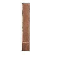 Leather bookmark with tassels brown - Bookmark