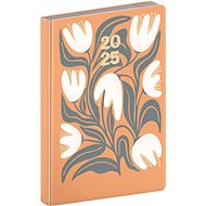 Daily diary Cambio 2025 orange flowers - Planner