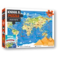 Kniha a puzzle Atlas světa - 