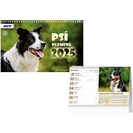 Dog breeds 2025 - Desk Calendar