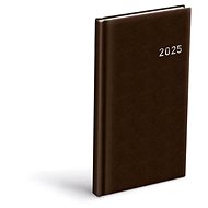 Weekly diary 2025 PVC dark brown - Planner