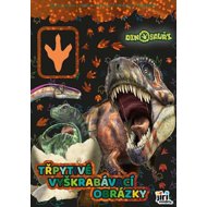 Třpytivé vyškrabávací obrázky Dinosauři - 