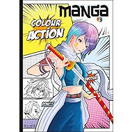 Manga Colour Action - Colouring Book