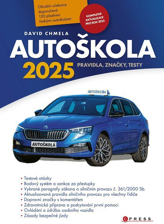Autoškola 2025: Pravidla, značky, testy - David Chmela