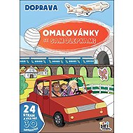 A4 colouring book with stickers Transport - Colouring Book