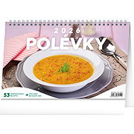 NOTIQUE Soups 2026, 23.1 x 14.5 cm - Desk Calendar