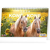 NOTIQUE Koně 2026  - Desk Calendar