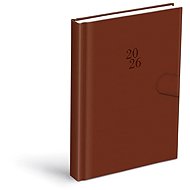 MFP Diary 2026 D801 PU brown with magnet - Planner