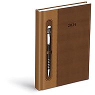 MFP Diary 2026 D801 PU dark brown/beige - Planner