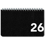 BOBO Weekly diary 160 × 100 mm, black - Planner