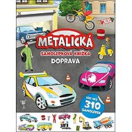 Metalická samolepková knížka Doprava - 
