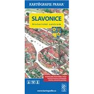 Slavonice - historické centrum: Kreslená mapa - 