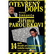 Otevřený dopis Jiřímu Paroubkovi - Michal Simkanič