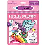 Magic colouring Pages CONCORDE, Unicorns and fairies - Water Painting